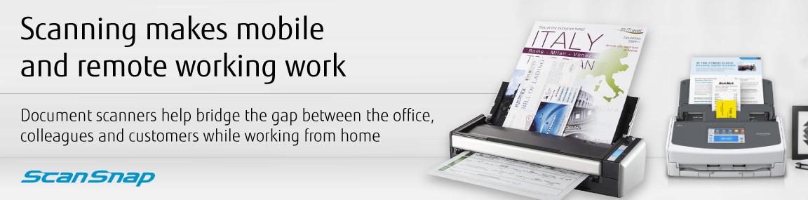 Remote working with ScanSnap Banner Image